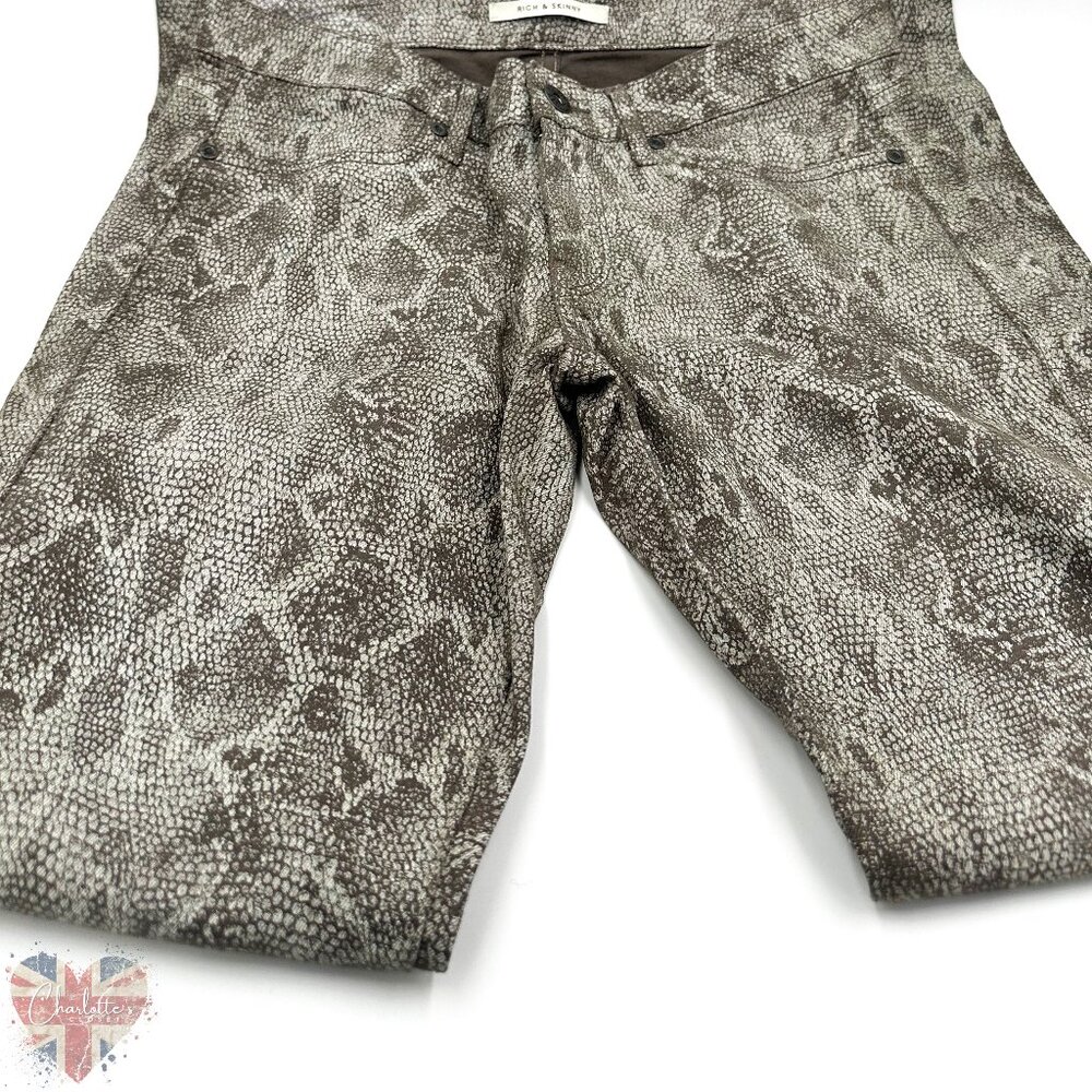 Rich & Skinny Python Skinny Size 27 Inseam 31"